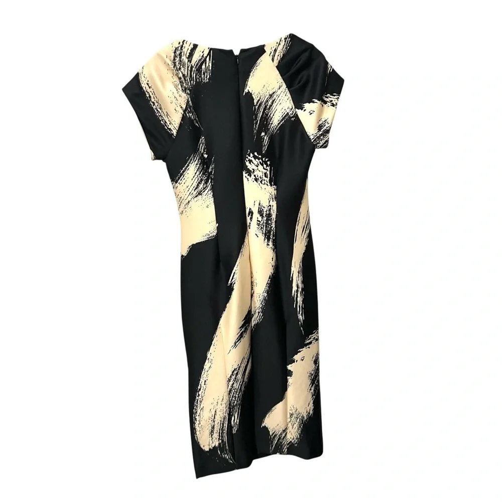 Donna Karen New York Brushstroke Scuba Sheath Dress Size 8 - Picture 11 of 14